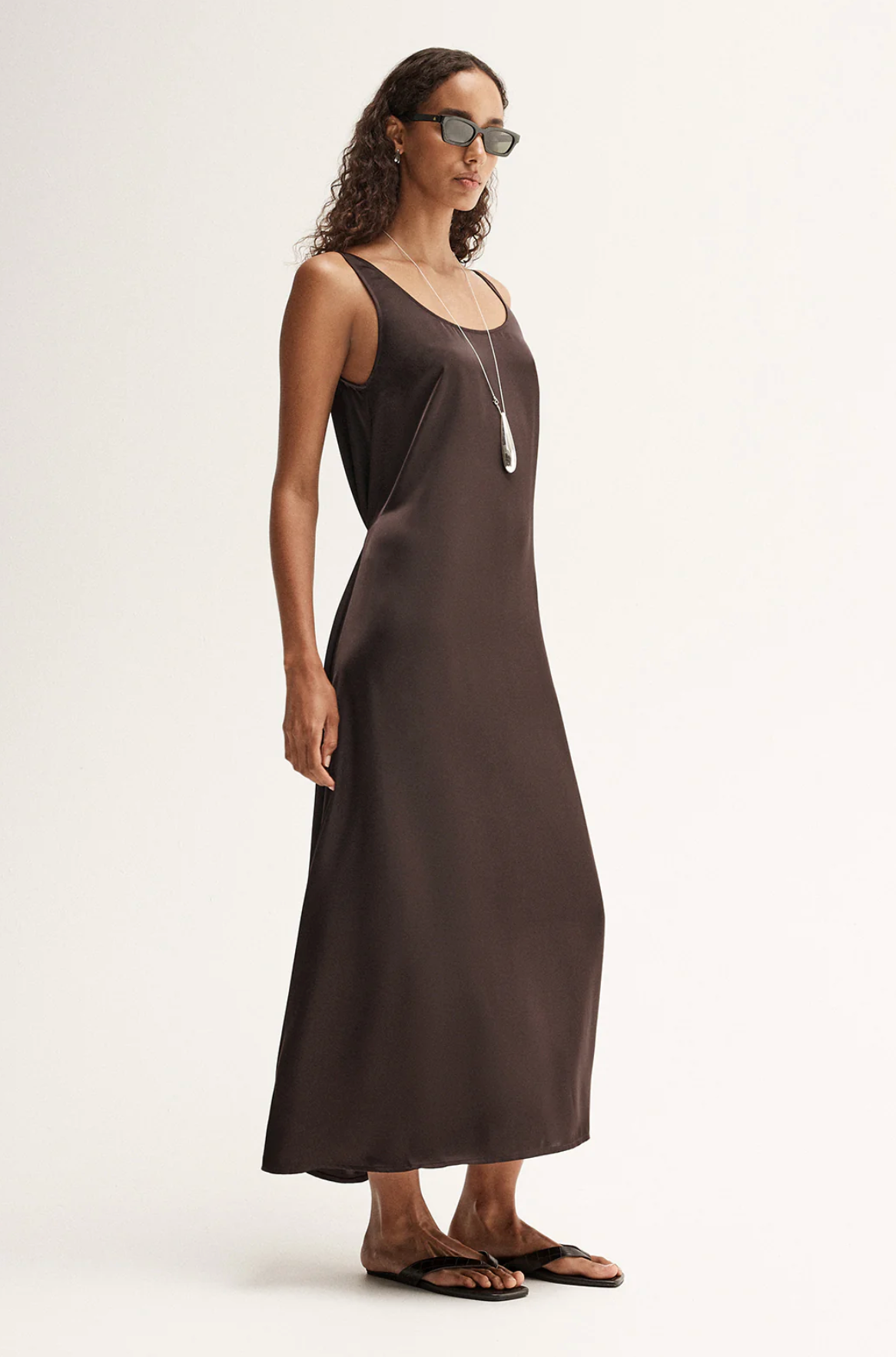 Elka Collective Mina Satin Maxi Dress