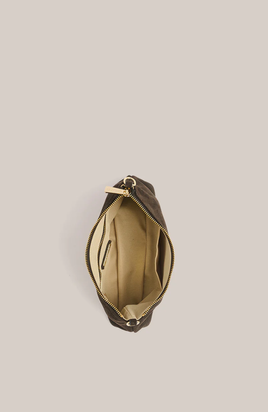 Vestirsi Ashley Dark Chocolate Suede Crossbody Bag