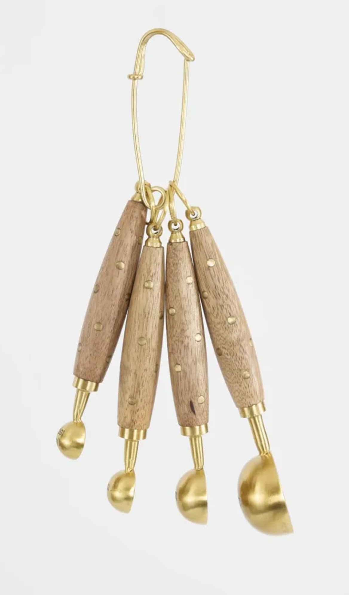 Wooden Handle Measuring Spoons set 4