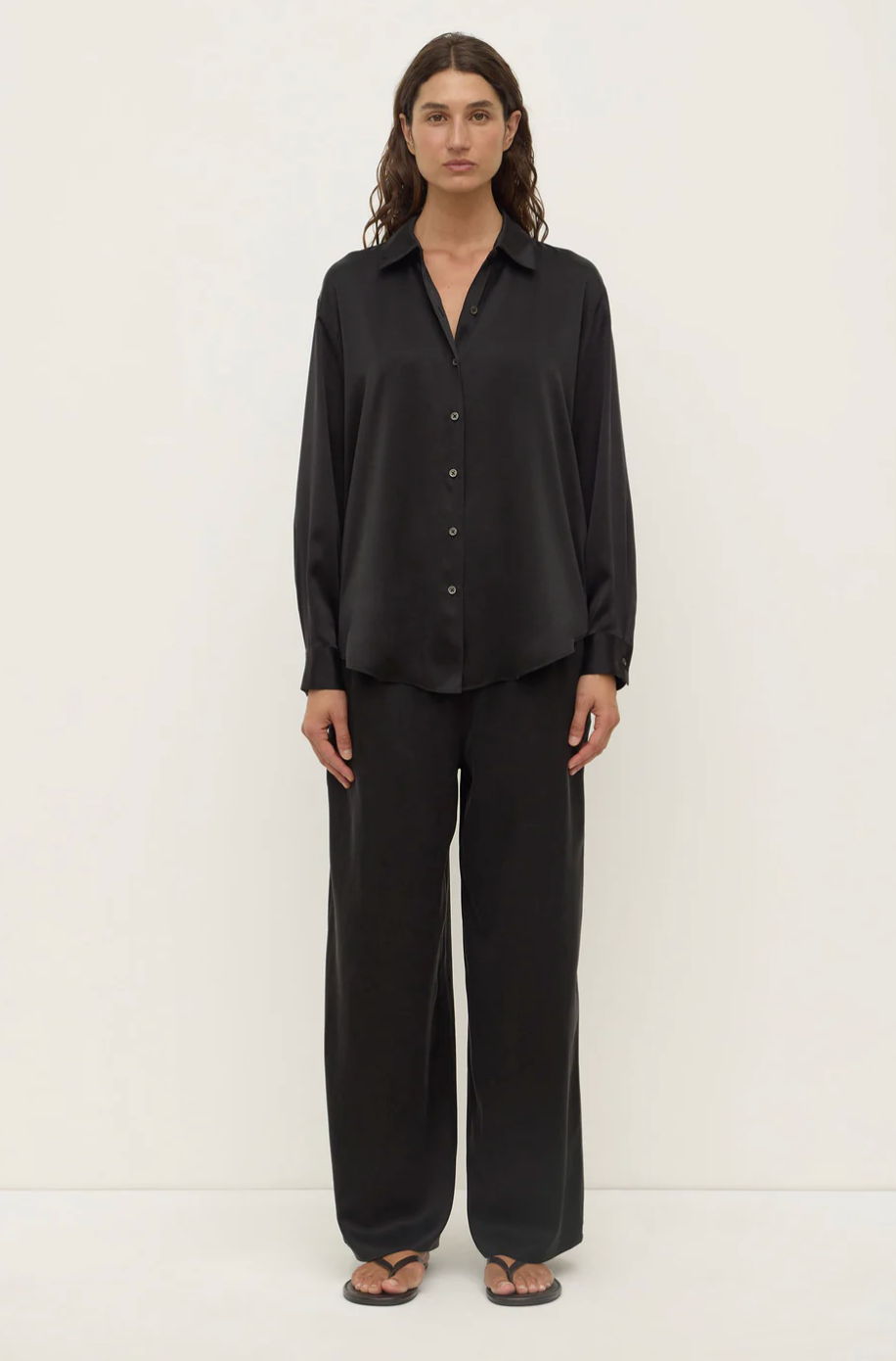 Assembly Label Pippa Silk Long Sleeve Shirt