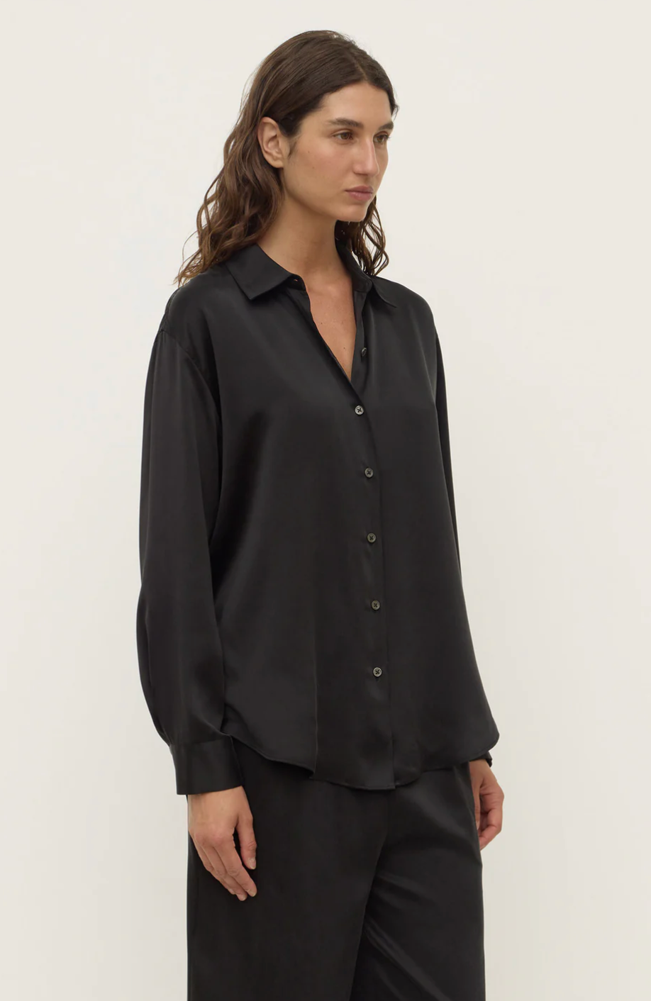 Assembly Label Pippa Silk Long Sleeve Shirt