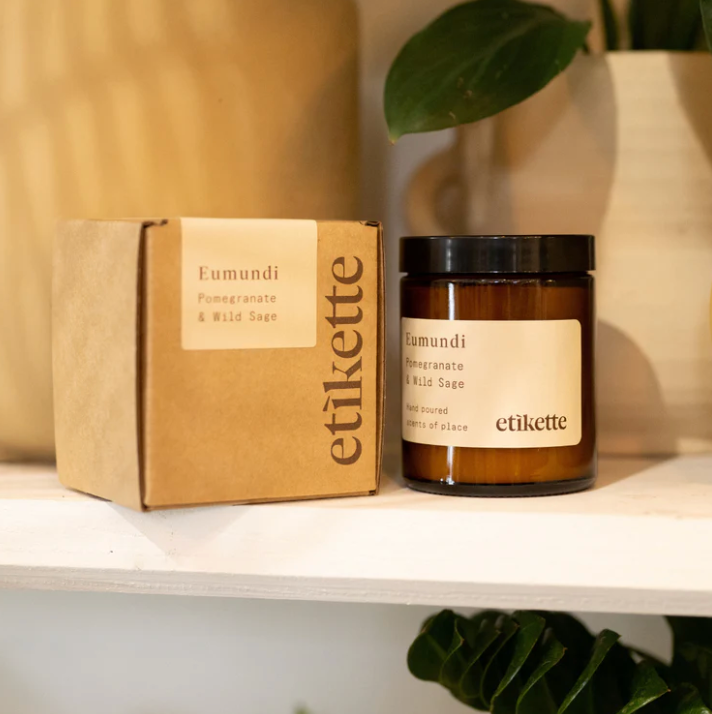 Etikette Soy Candle Eumundi