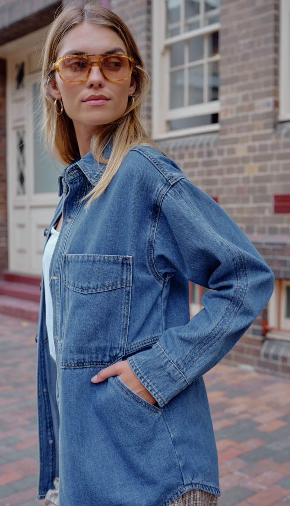 Creres Life Bobbi Side Pocket Shacket