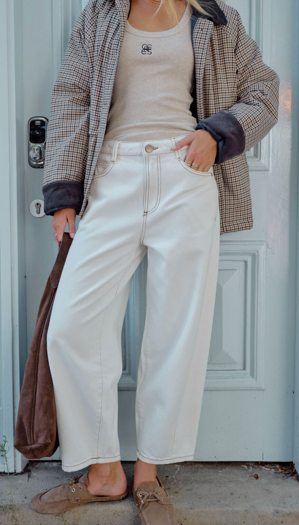 Ceres Life Maggie Tapered Barrel Jean