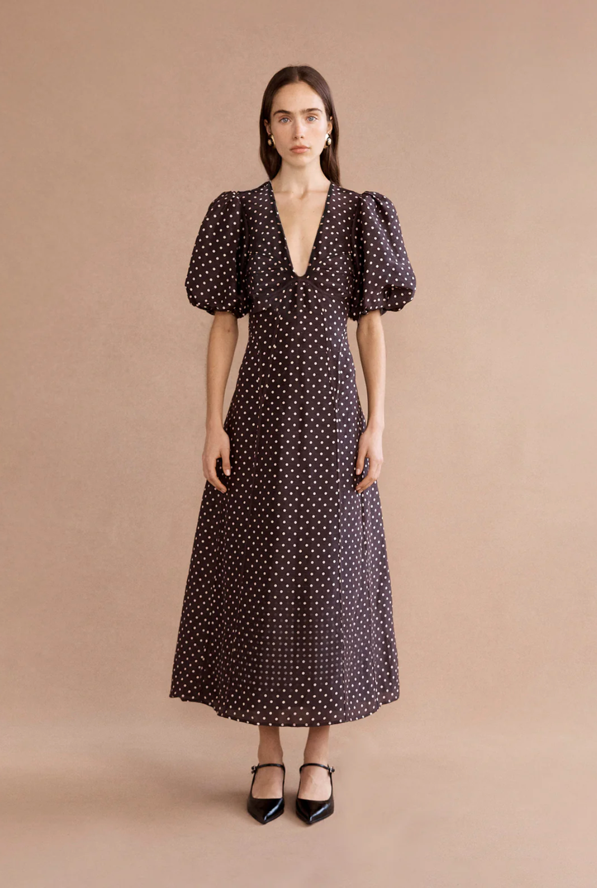 Lovaan Adeline Dress Cacao Spot