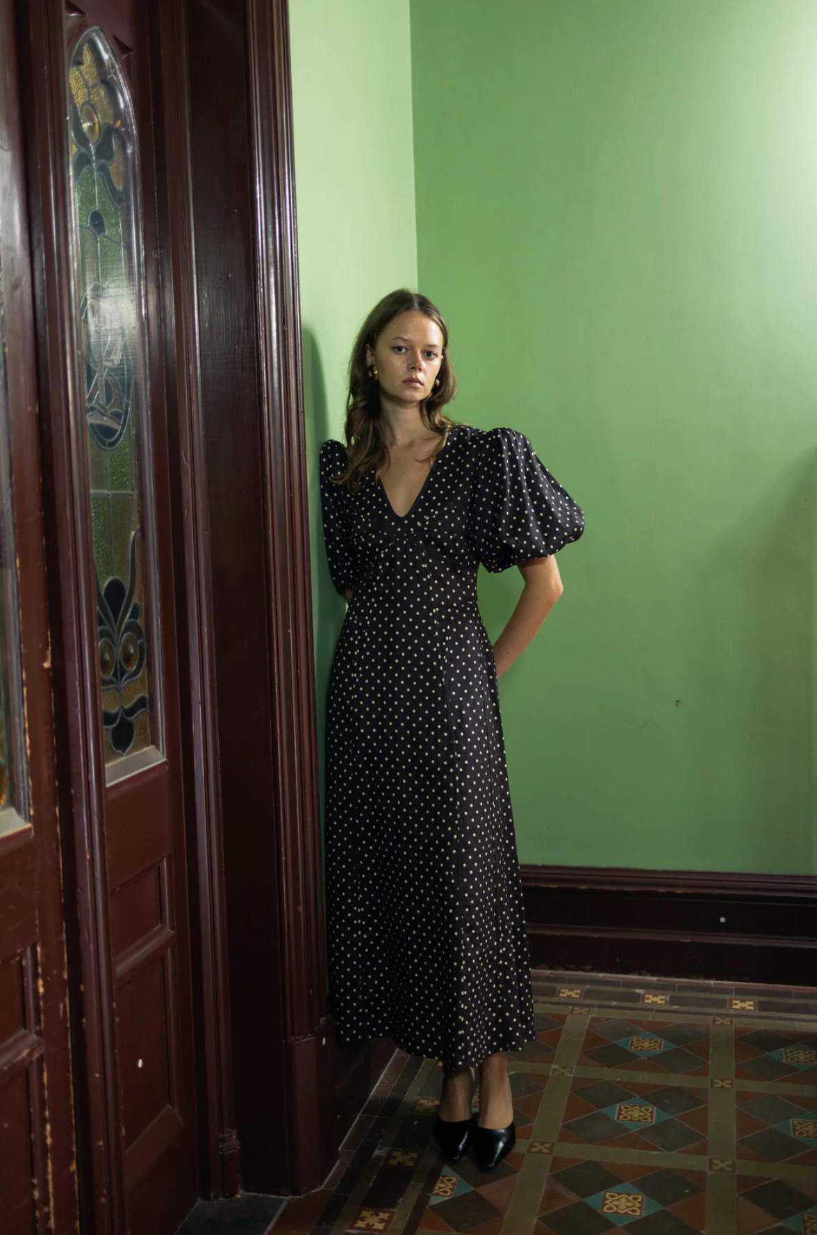 Lovaan Adeline Dress Cacao Spot