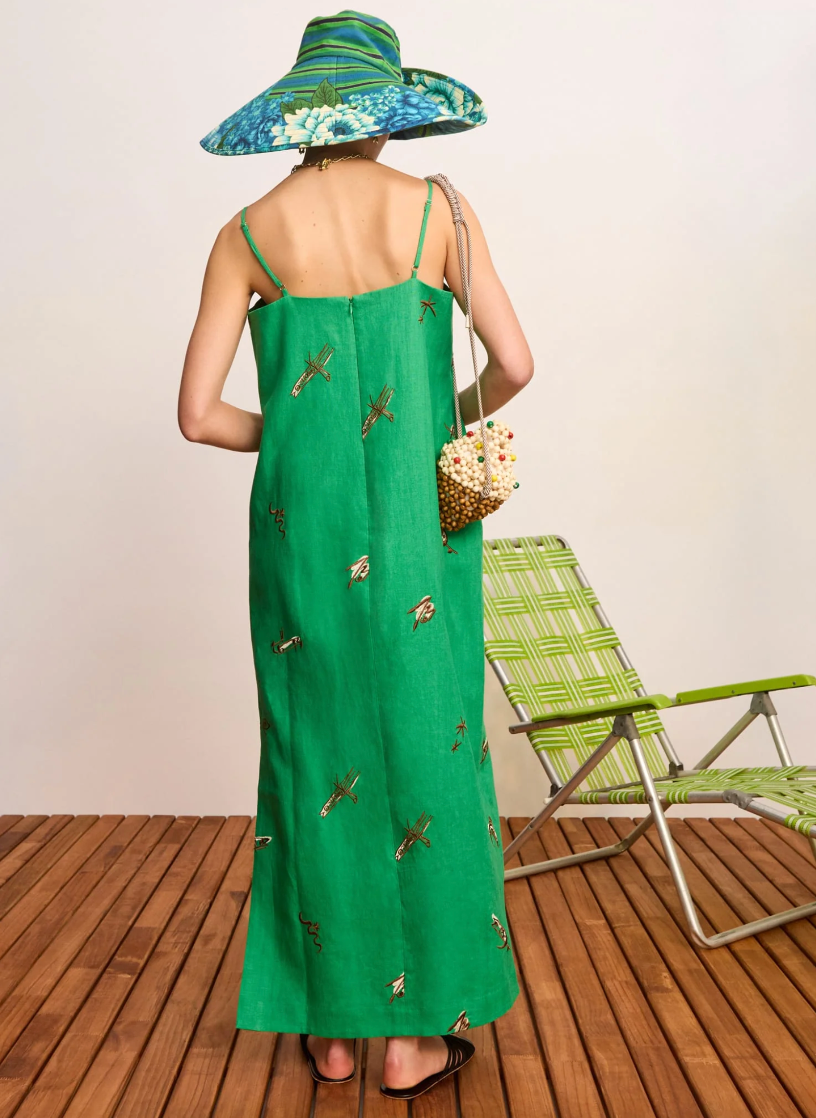 Alemais Wanda Embroidered Midi Dress