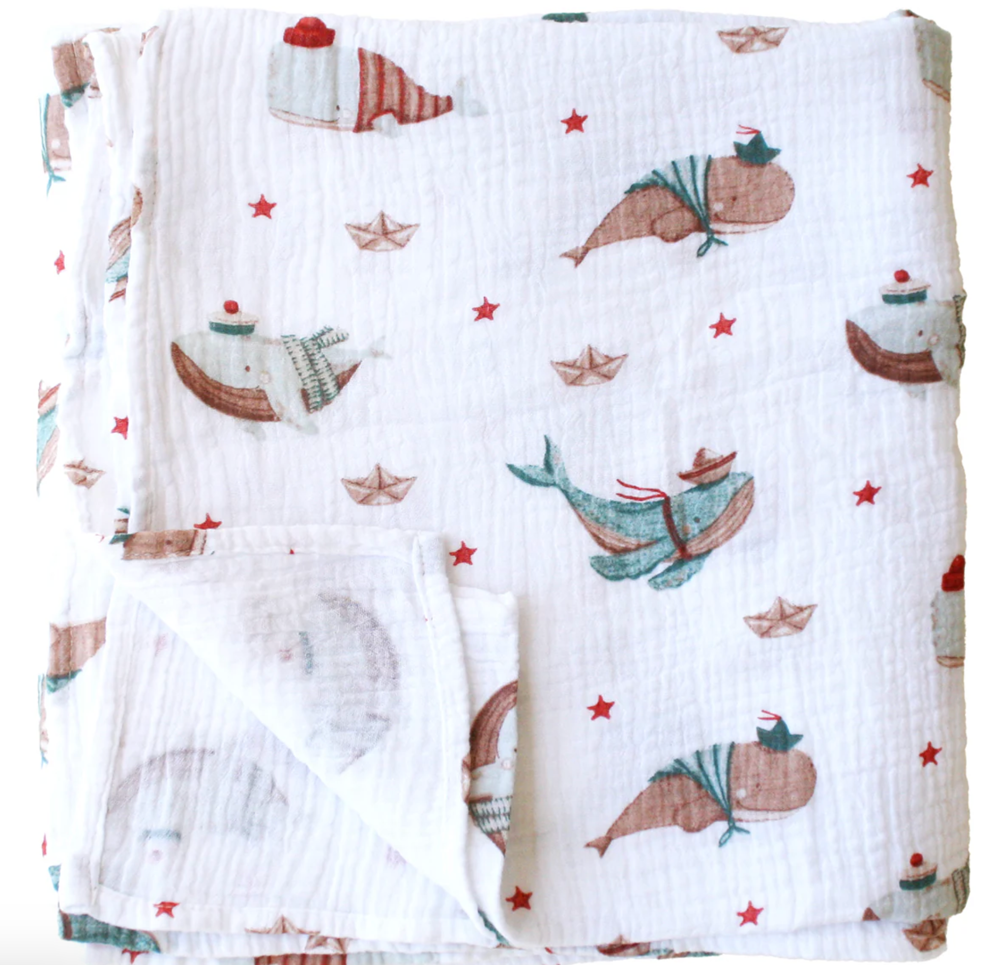 Alimrose Muslin Swaddle Whales