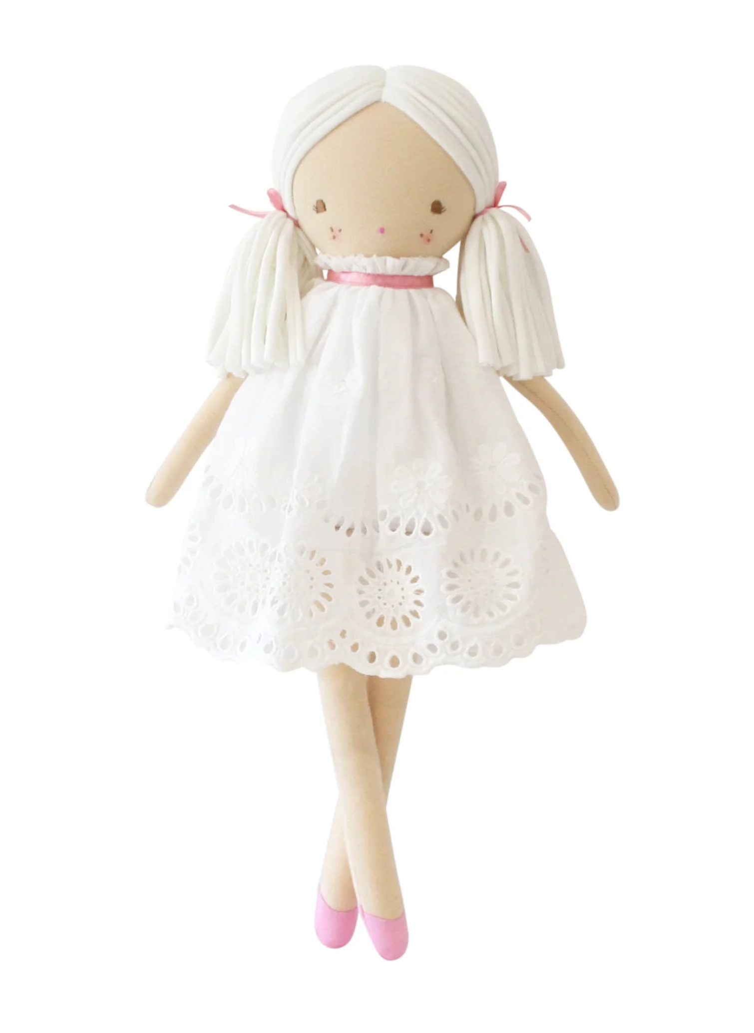 Alimrose Frankie Broderie Dress Doll 42cm