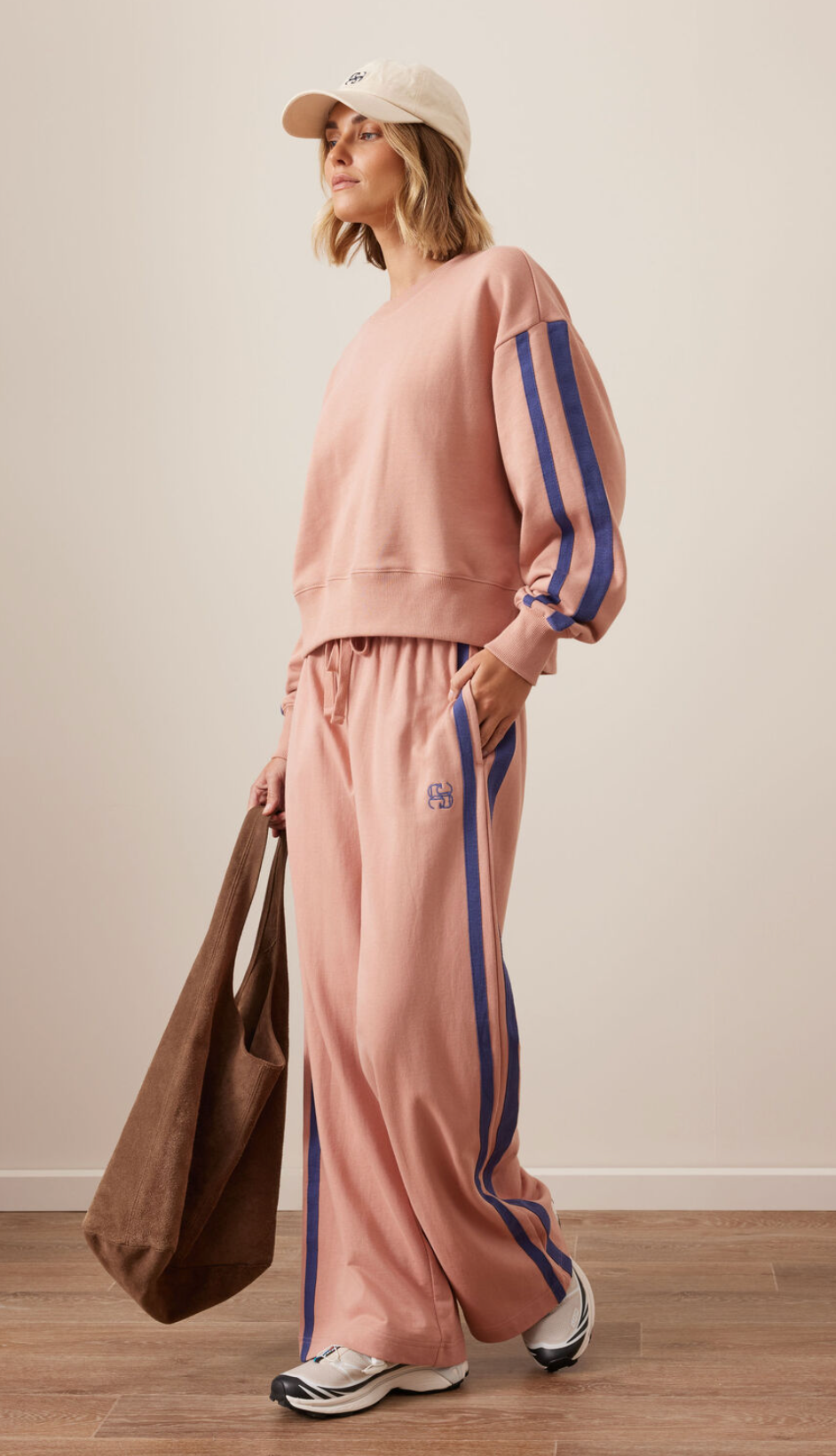 Ceres Life Gigi Wide Leg Terry Trackpant