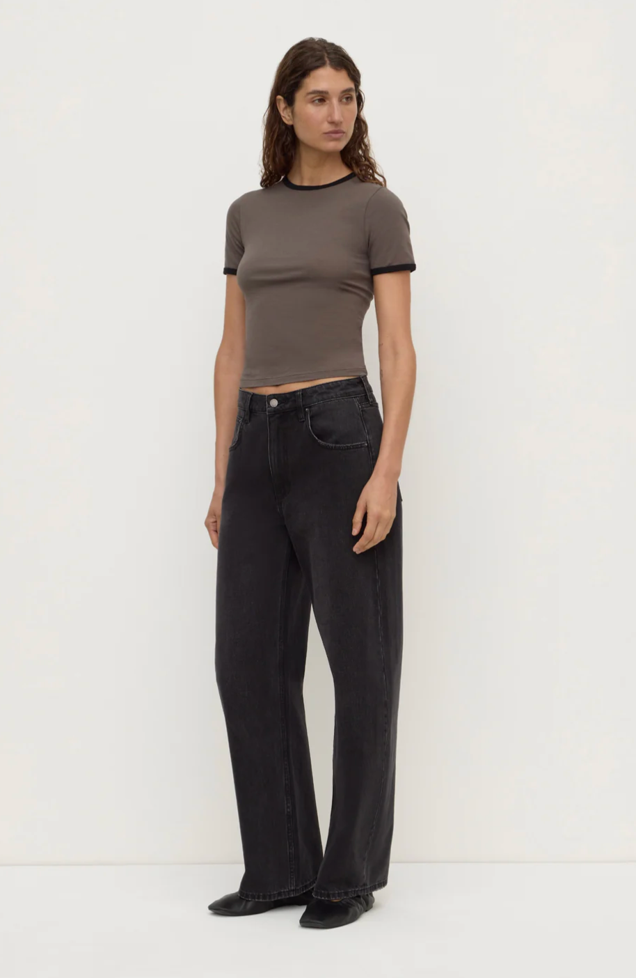 Assembly Label Kourt Contrast Bind Tee