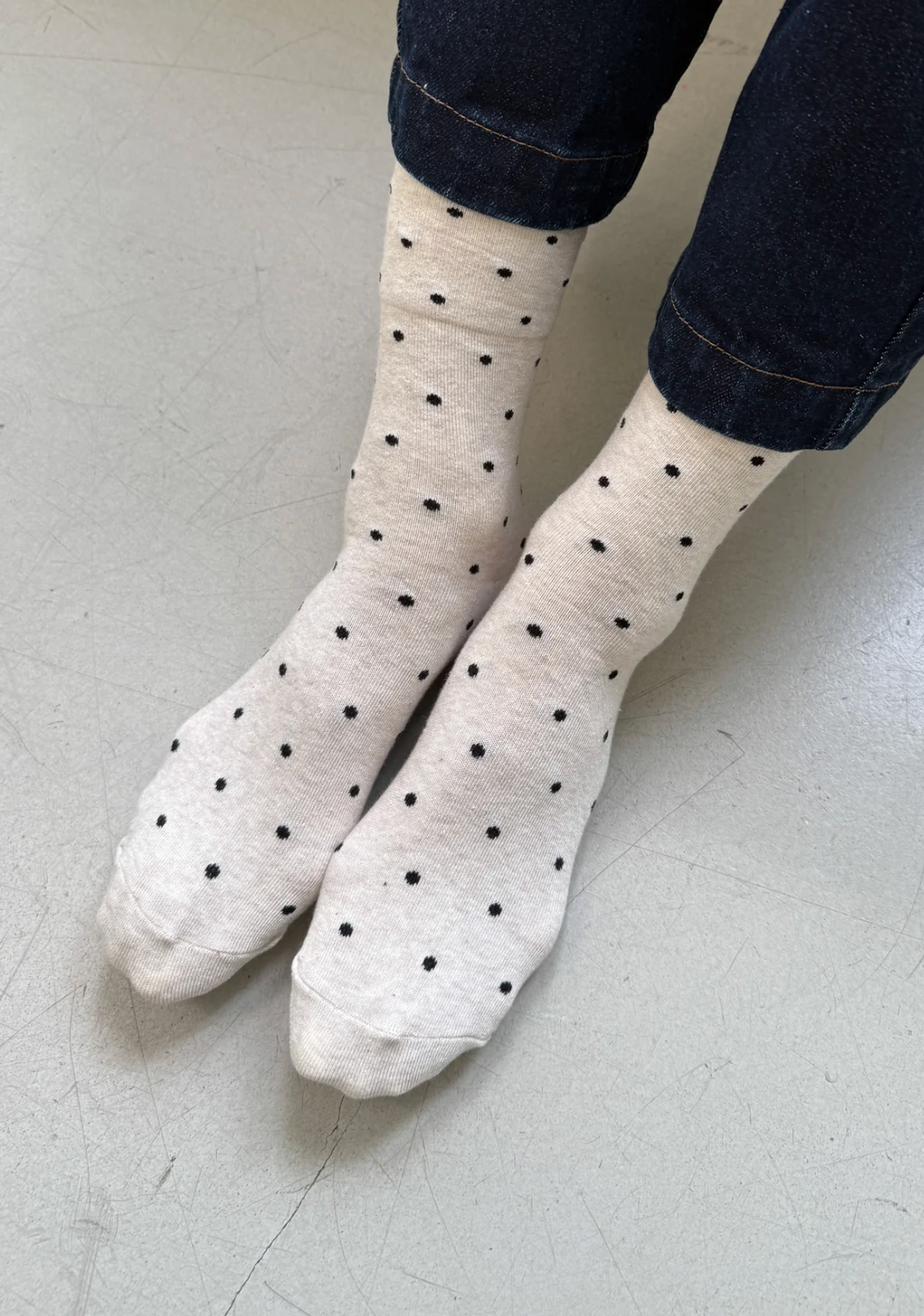 Le Bon Sneaker Sock Polka Dot
