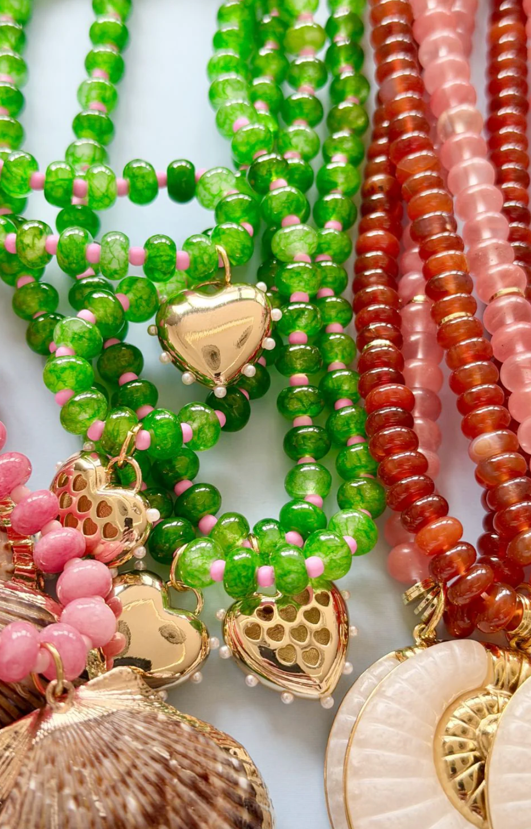 Mosk Emerald Gem Necklace