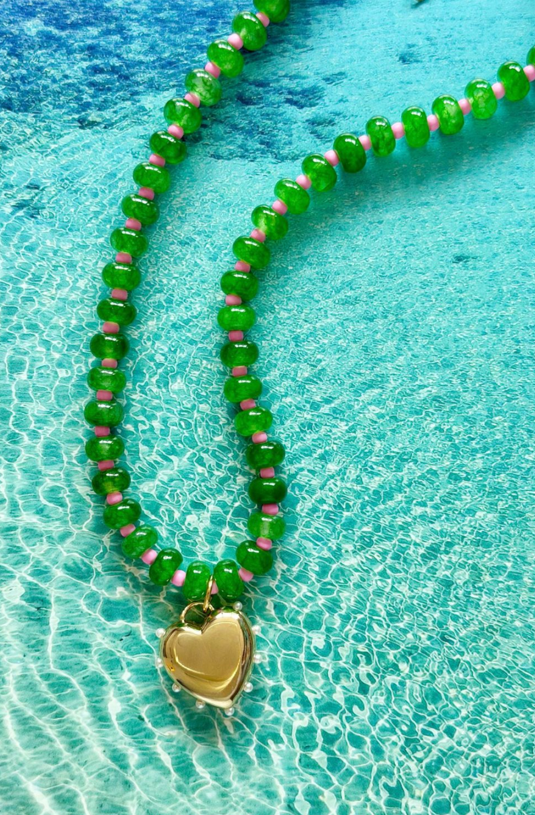 Mosk Emerald Gem Necklace