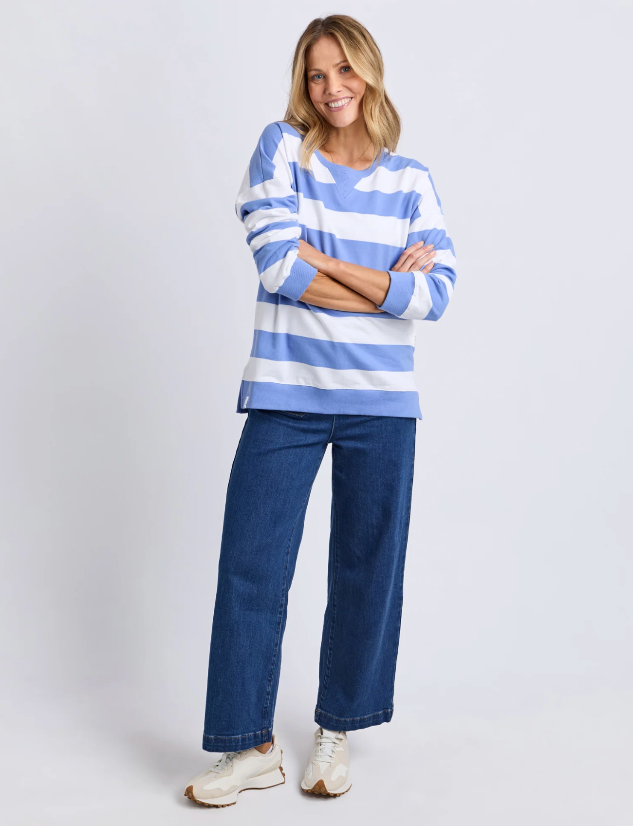 Elm Lifestyle Billie Block Stripe Crew
