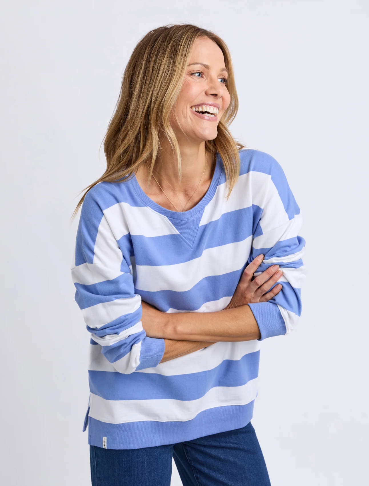 Elm Lifestyle Billie Block Stripe Crew