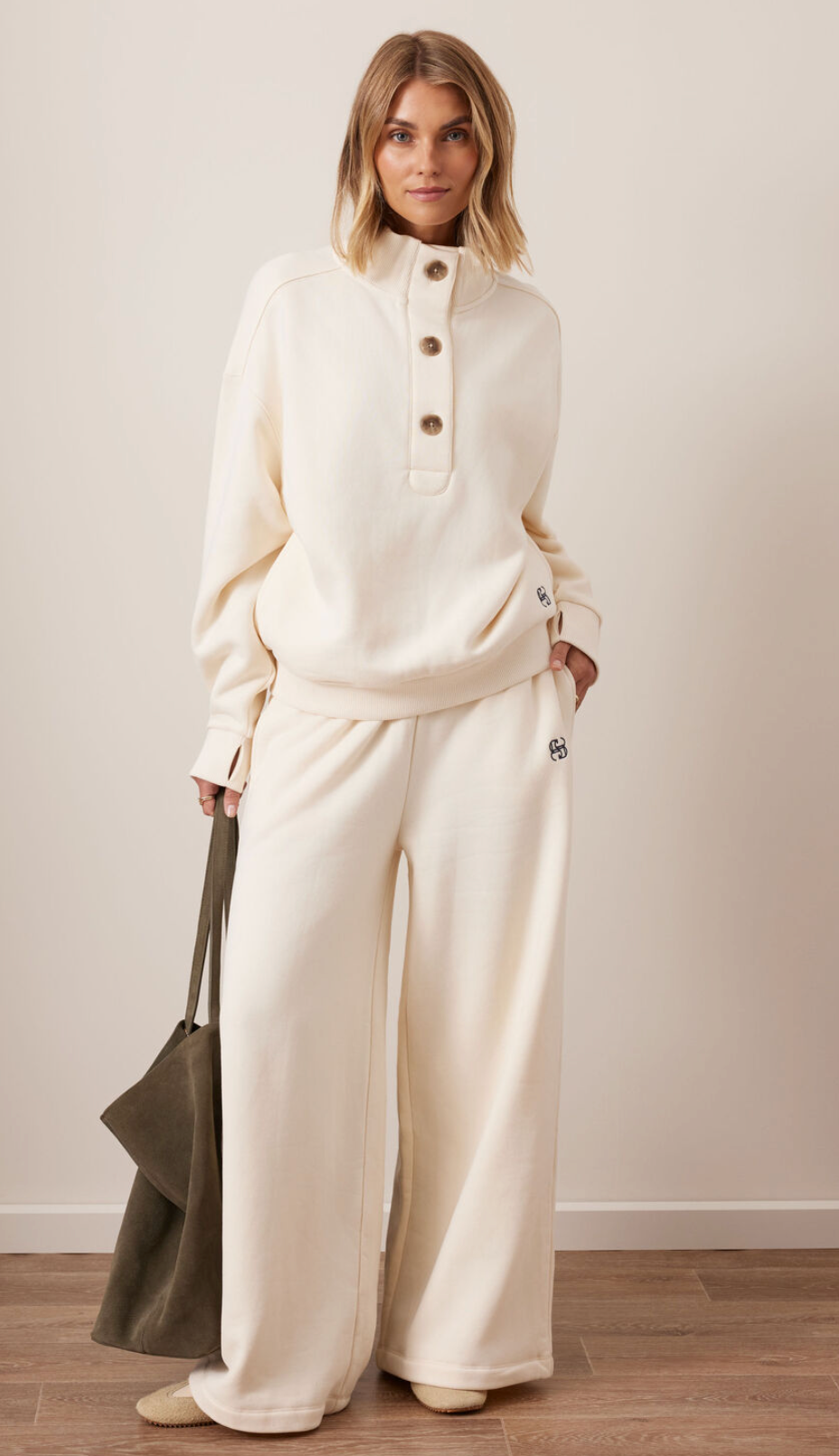 Ceres Life Marli Button Sweat