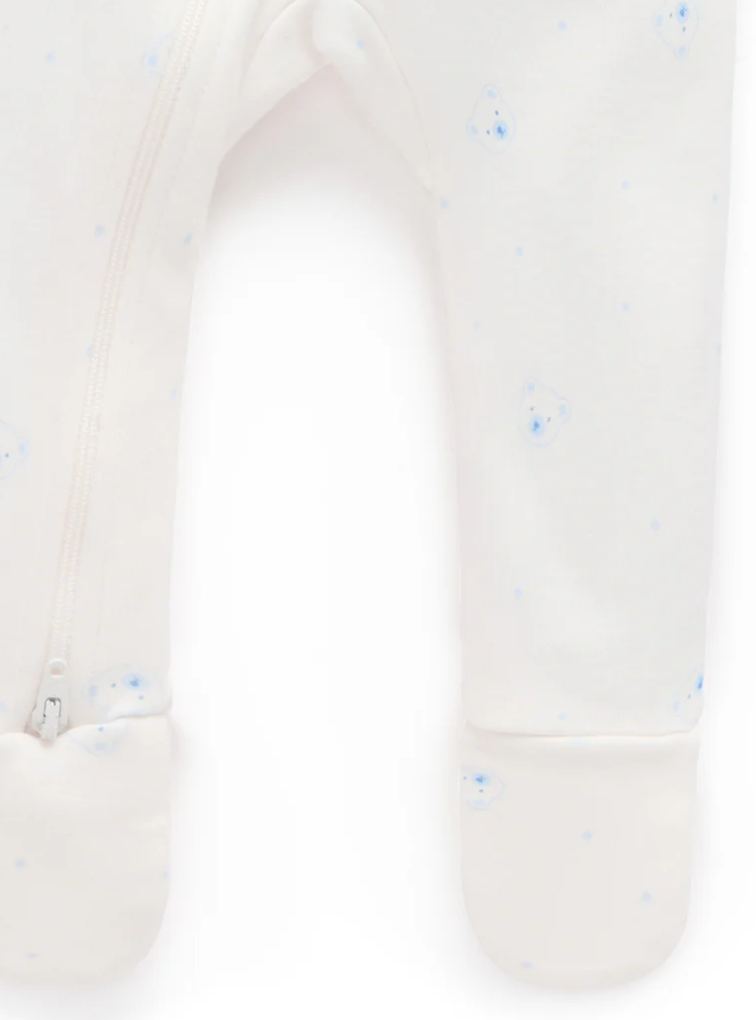 Purebaby 2 Pack Zip Growsuit