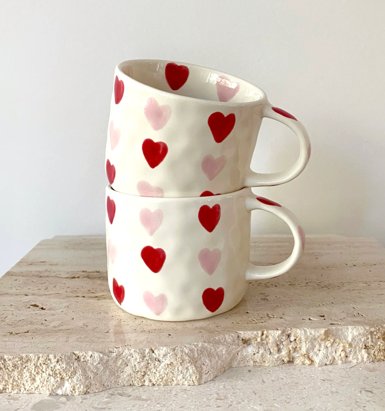 Hearts Hand Painted Mug