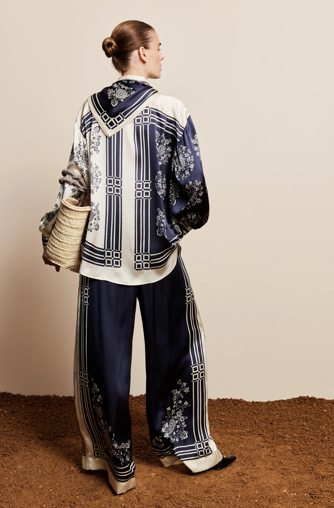 Alemais Banderra Scarf Silk Shirt