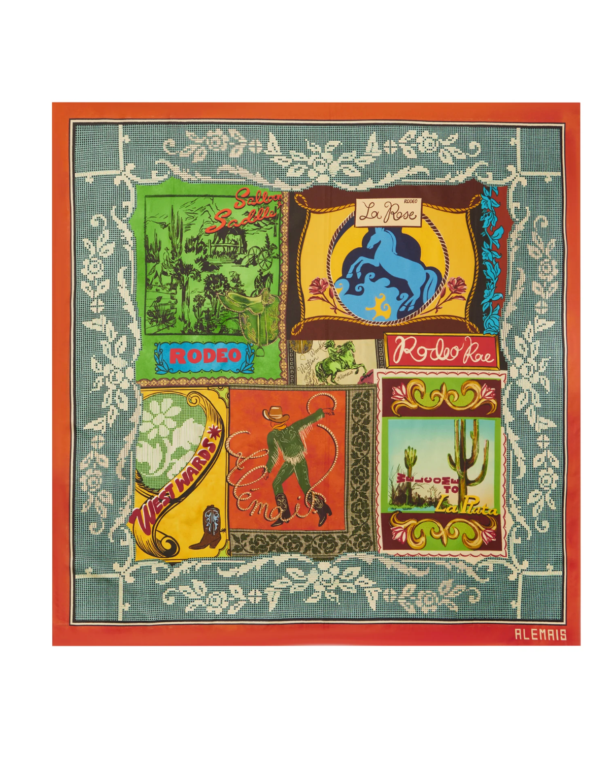 Alemais Ace Silk Scarf