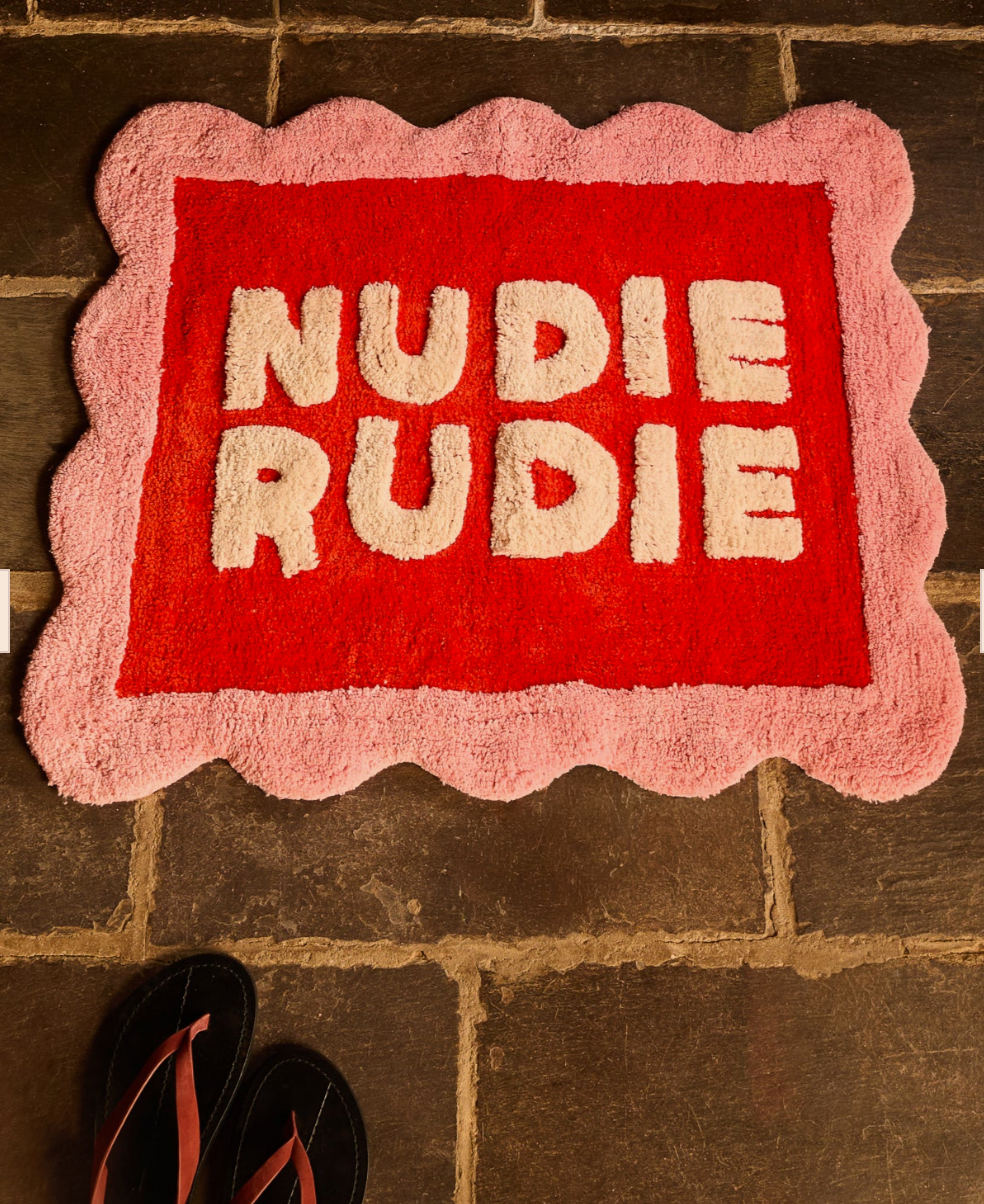 Sage X Clare Romy Bath Mat Poppy