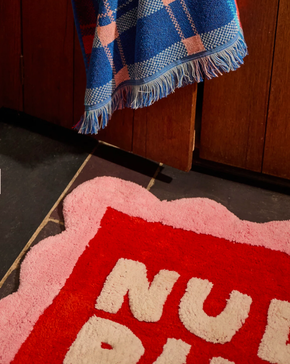 Sage X Clare Romy Bath Mat Poppy