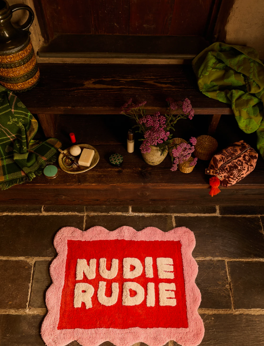 Sage X Clare Romy Bath Mat Poppy