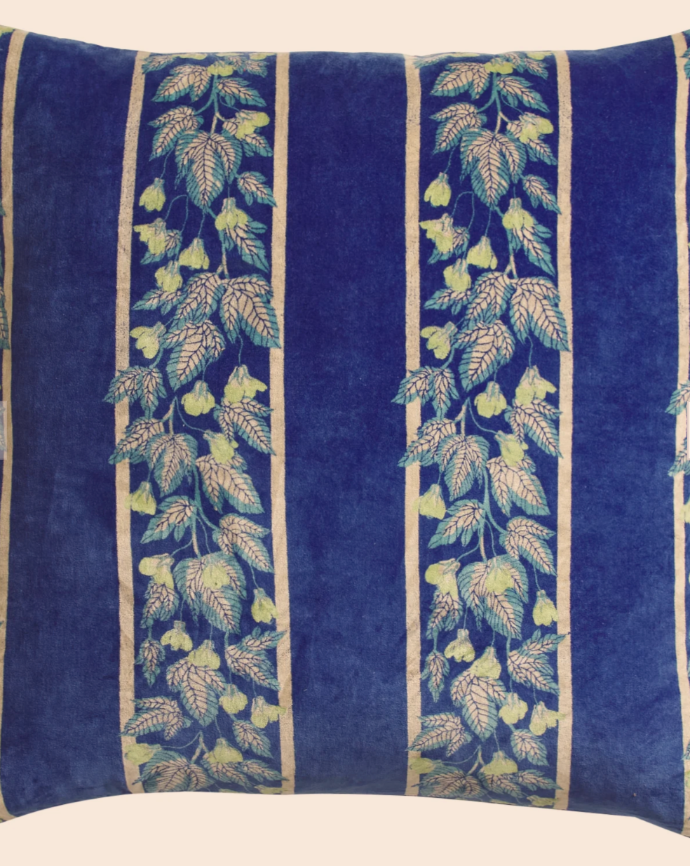 Sage X Clare Agata Velvet Cushion Ultramarine