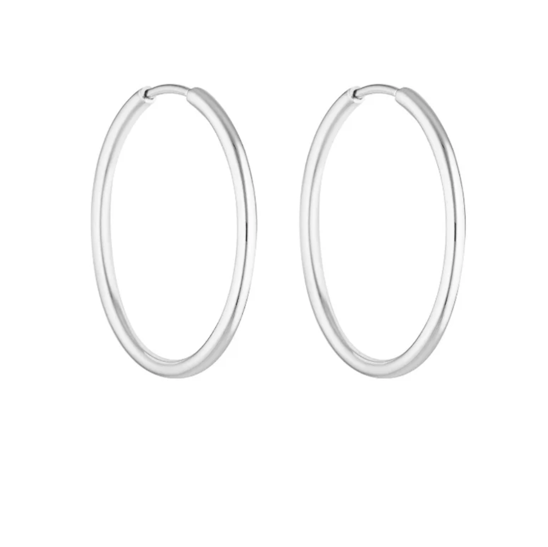 Porter 90's Hoops 30mm White Gold