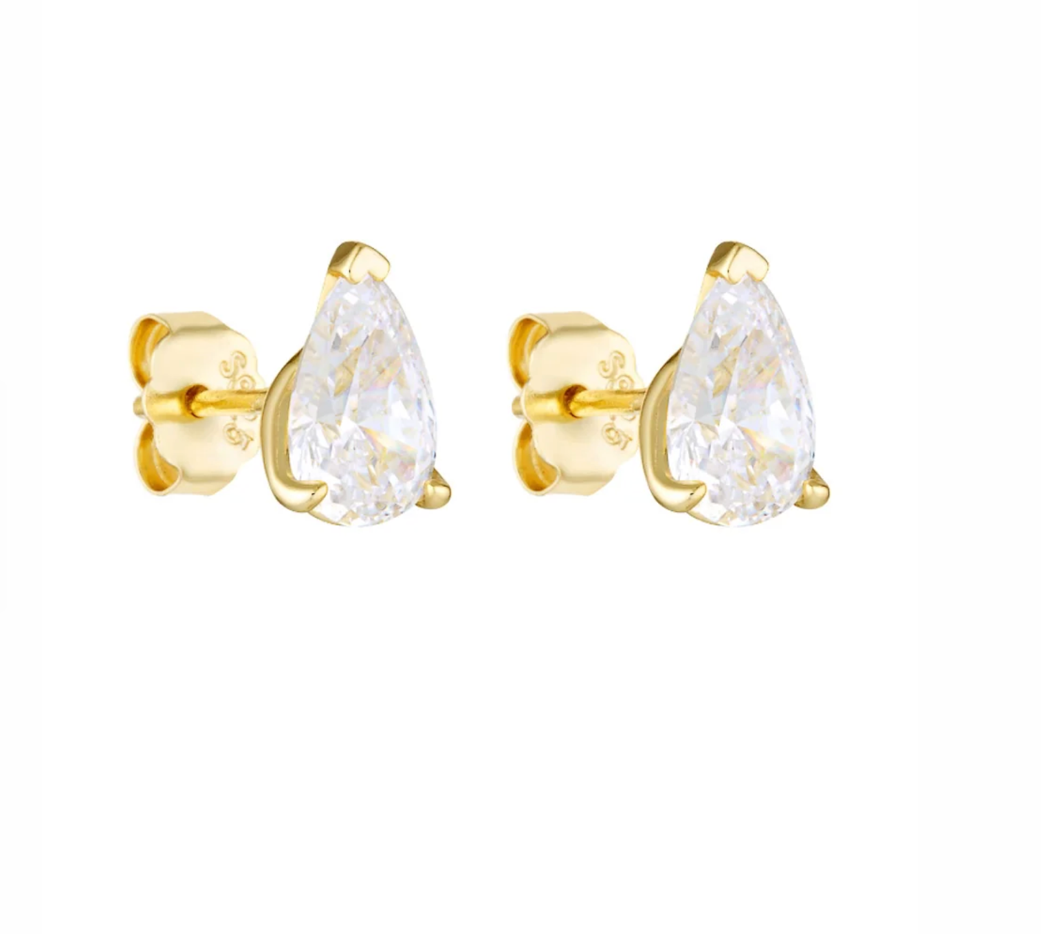 Porter Pear Stud 1CT