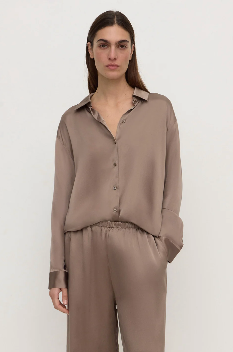 Assembly Label Pippa Silk Long Sleeve Shirt