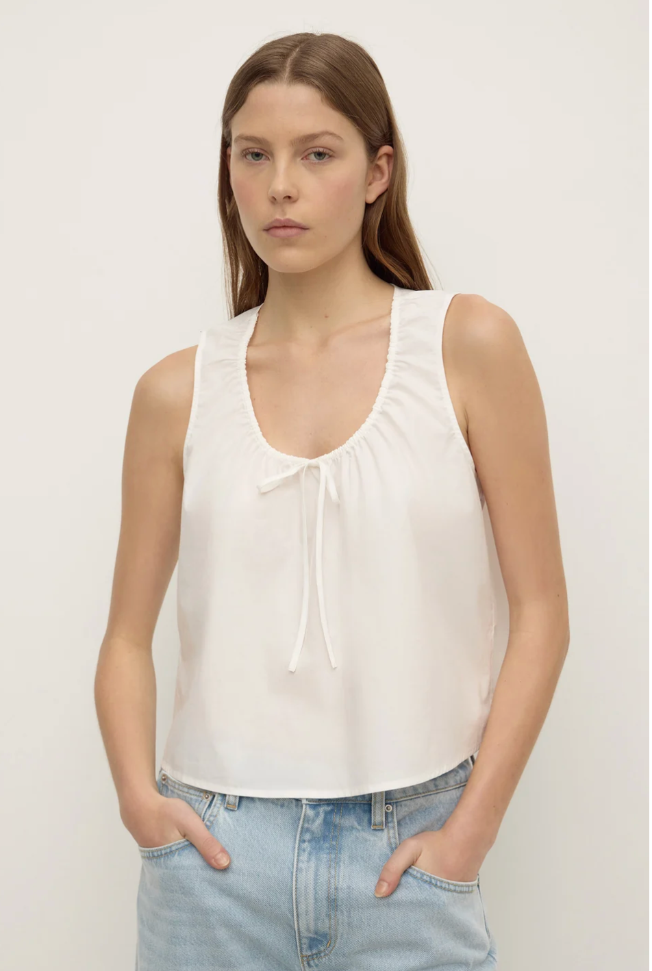 Assembly Label Holly Cotton Tie Top