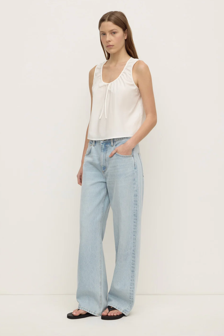 Assembly Label Holly Cotton Tie Top