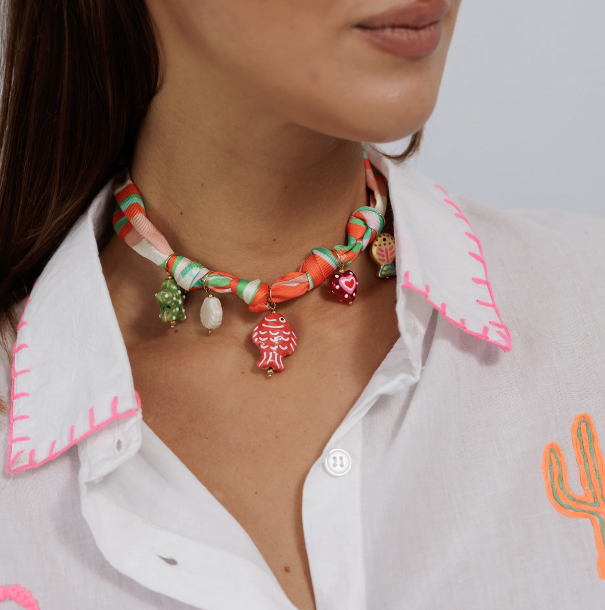 Beaded Charm Necklace