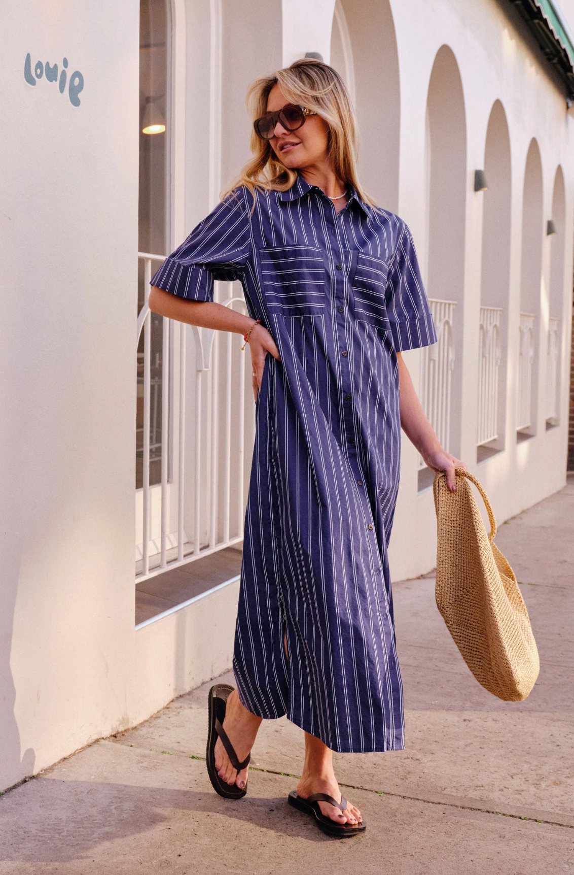 Ceres Life Samara Midi Shirt Dress