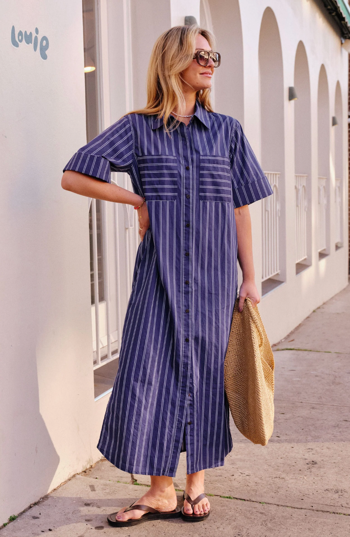 Ceres Life Samara Midi Shirt Dress