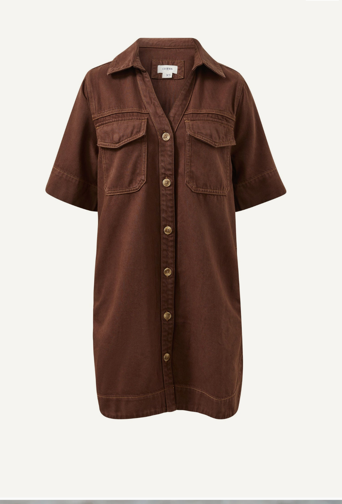 Ceres Life Bonnie Relaxed Shirt Dress