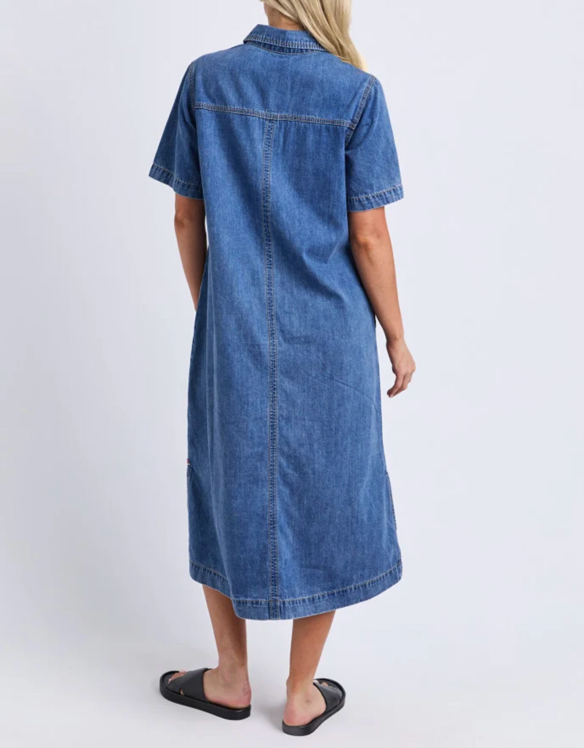 Elm Lifestyle Ayla Denim Midi Dress