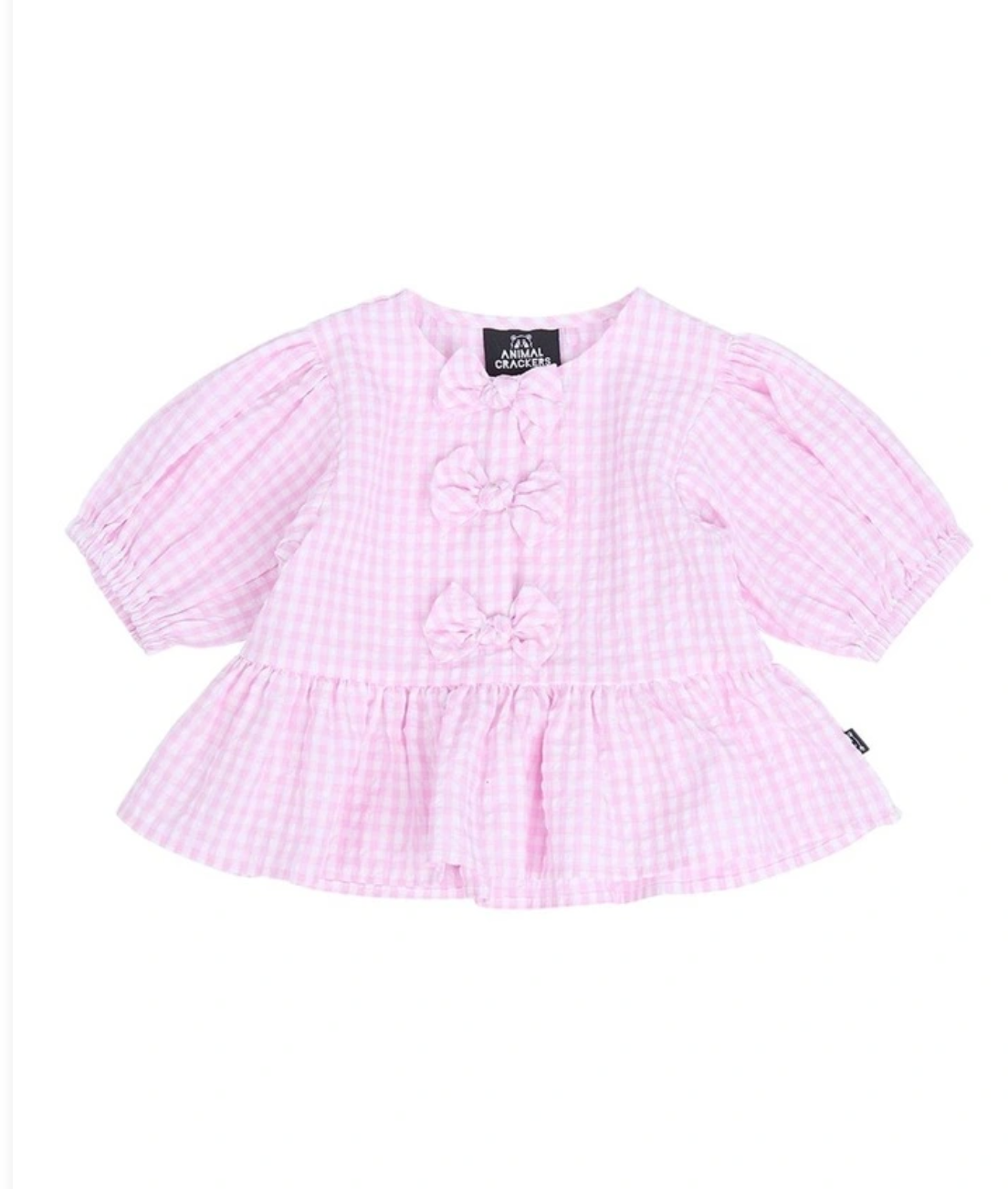 Animal Crackers Checkered Top