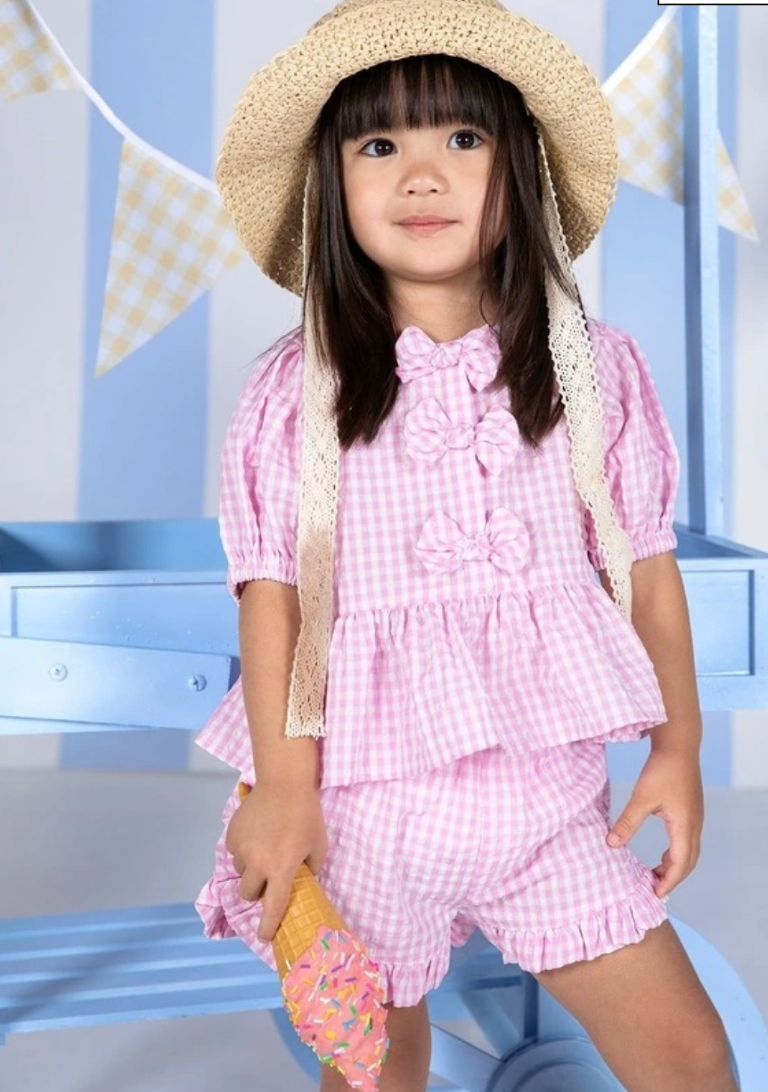 Animal Crackers Checkered Top