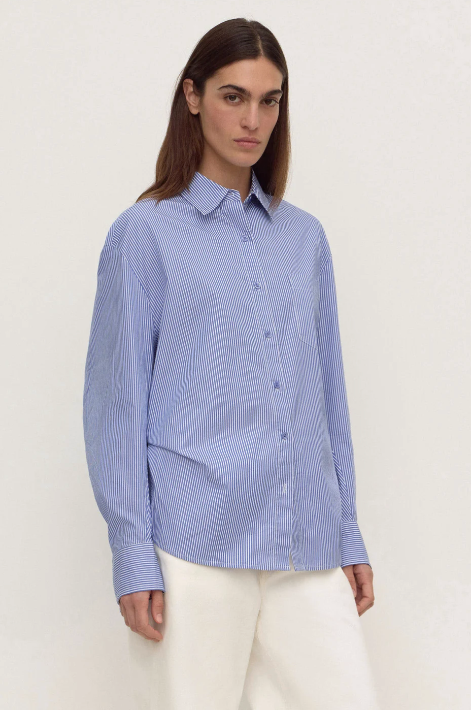 Assembly Label Ava Stripe Cotton Poplin Shirt