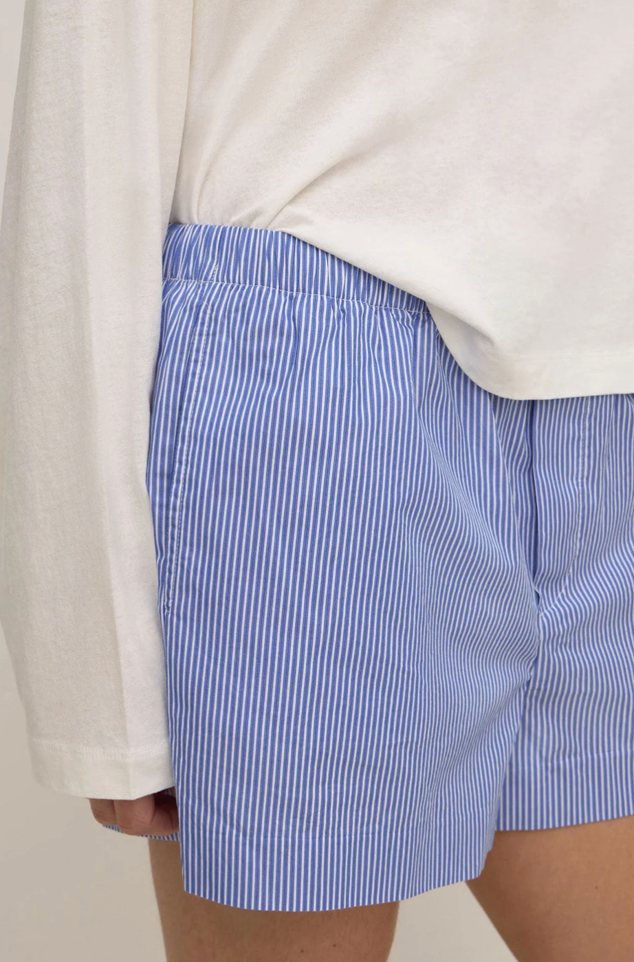 Assembly Label Ava Stripe Cotton Shorts