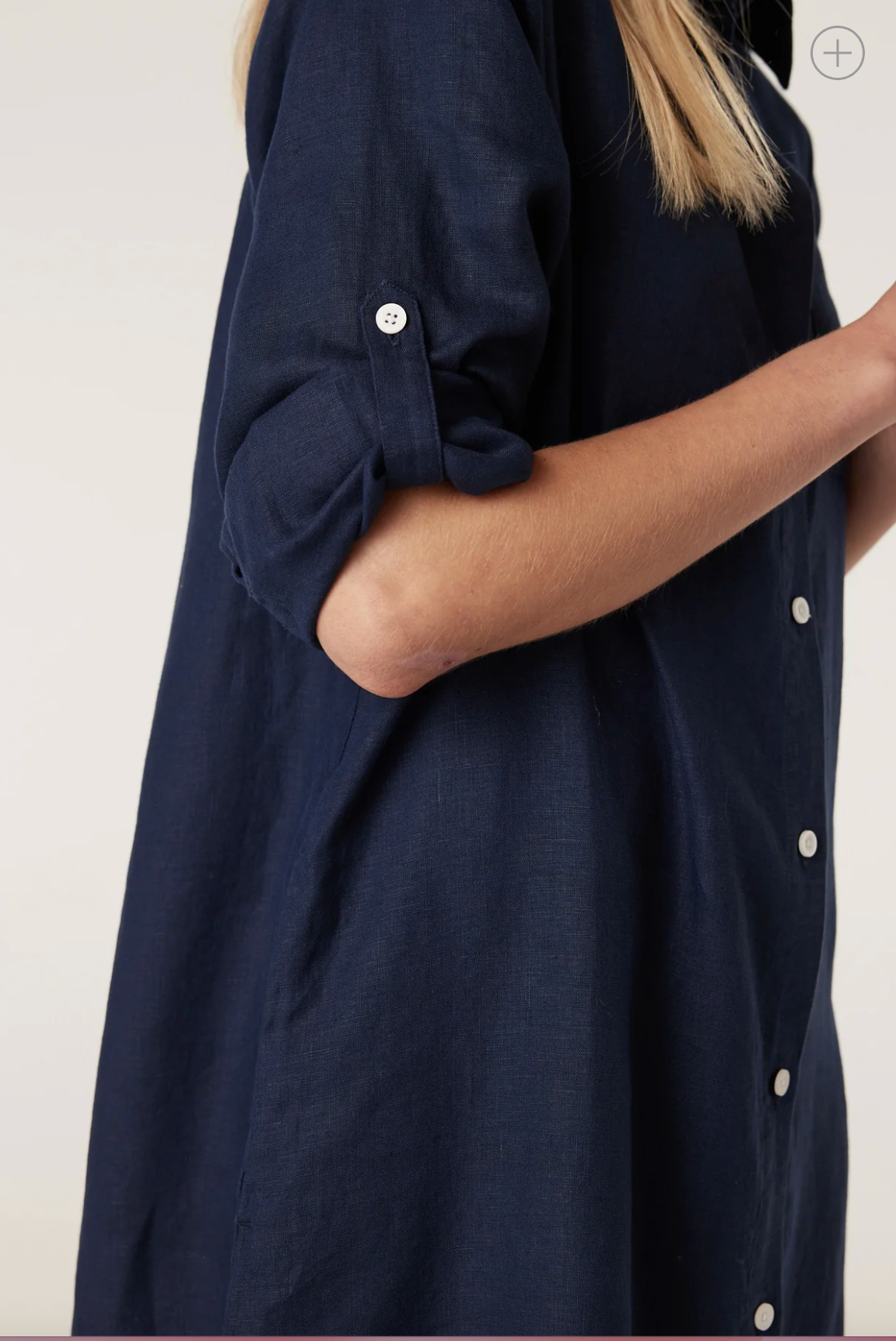 Cable Pure Linen Shirt Dress