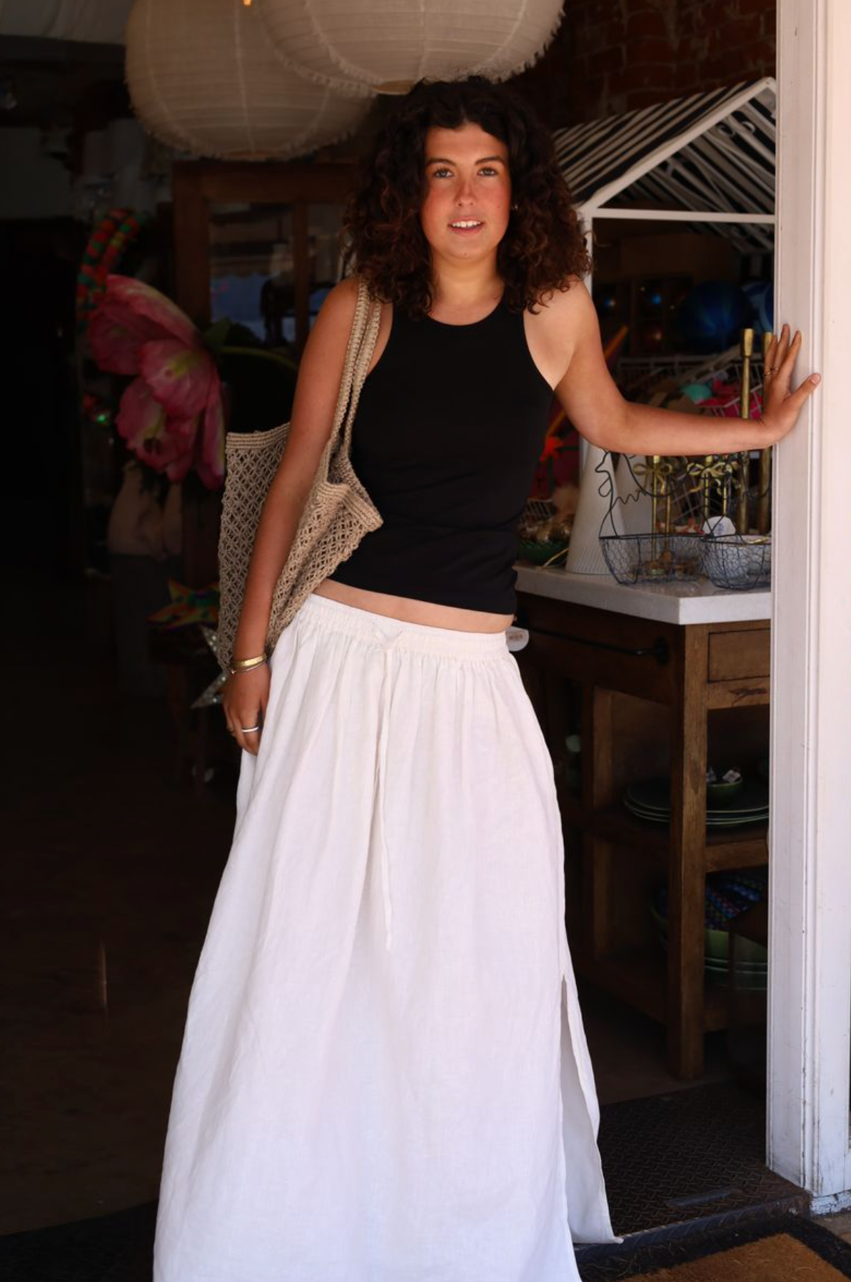 Grace & May Luna Linen Skirt