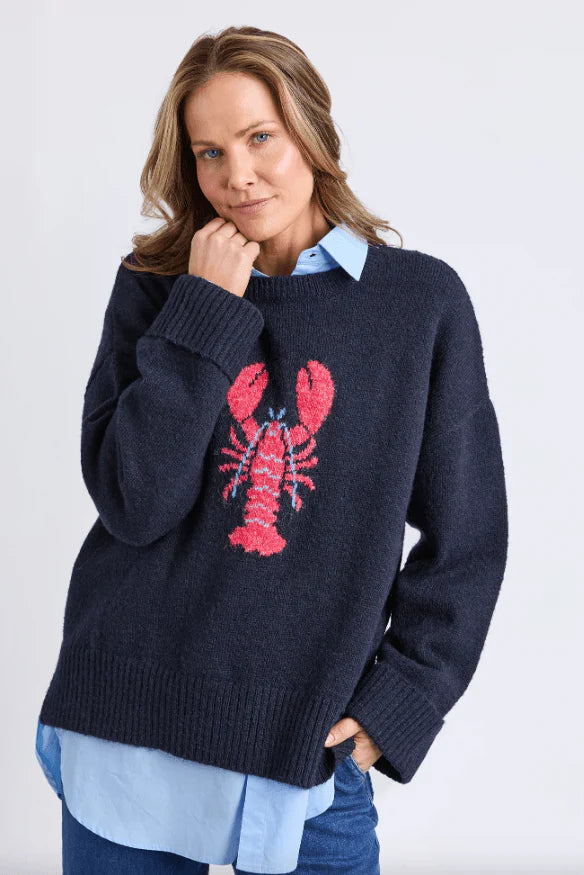 Elm Lobster Intarsia Knit