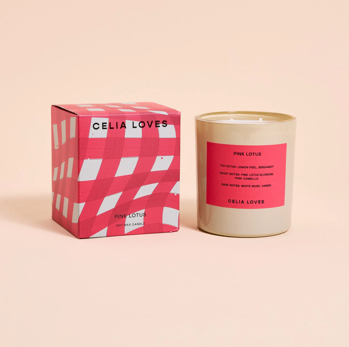 Celia Loves Candle Pink Lotus 80HR