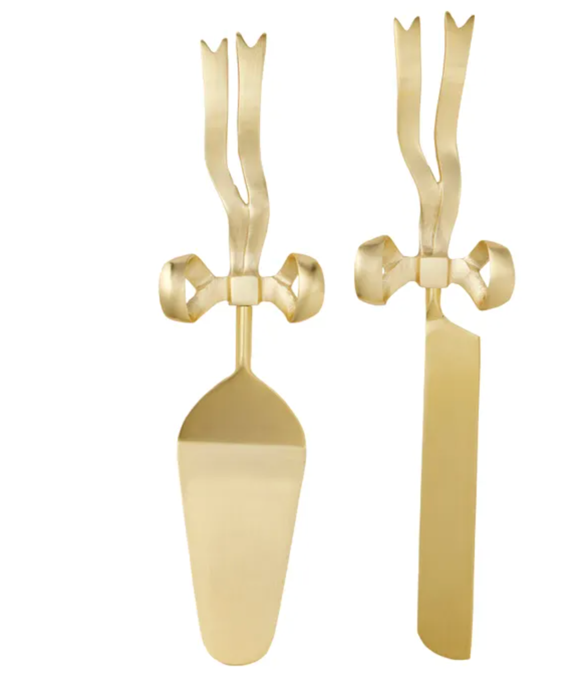 Bow Cake Server Set 6.5x30cm Gold