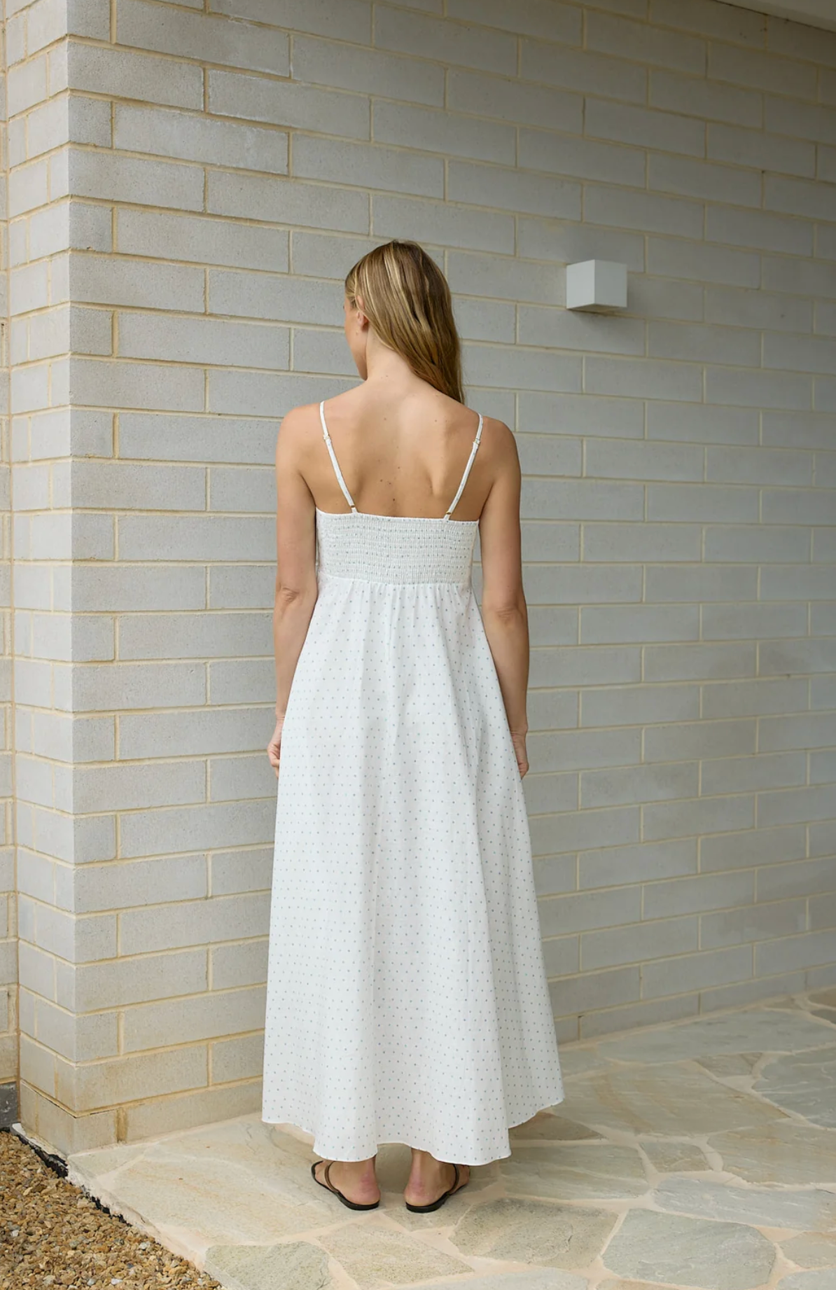Aston Studio Rue Powder dot Dress