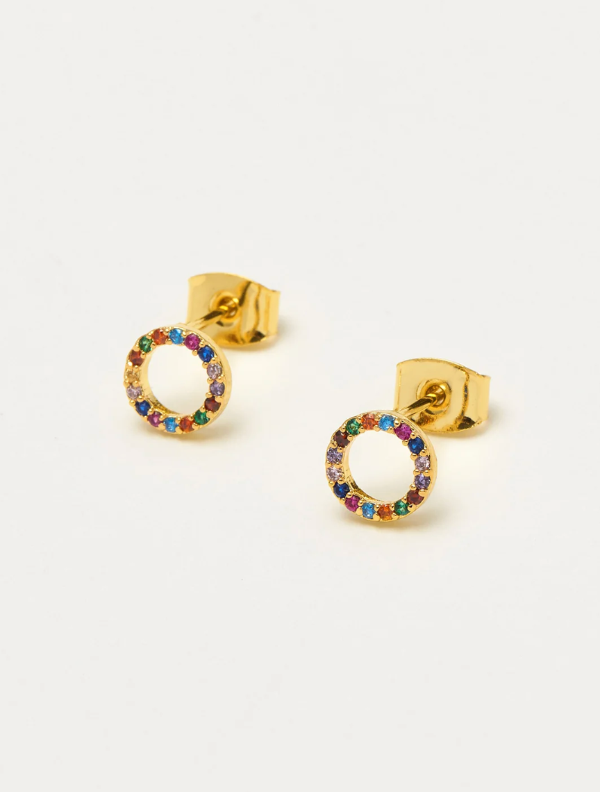 Estella Bartlett Multi Cz Circle Earrings